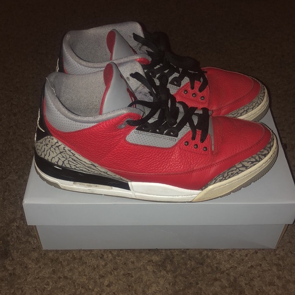Jordan 3 red cement - Picture 3 of 5